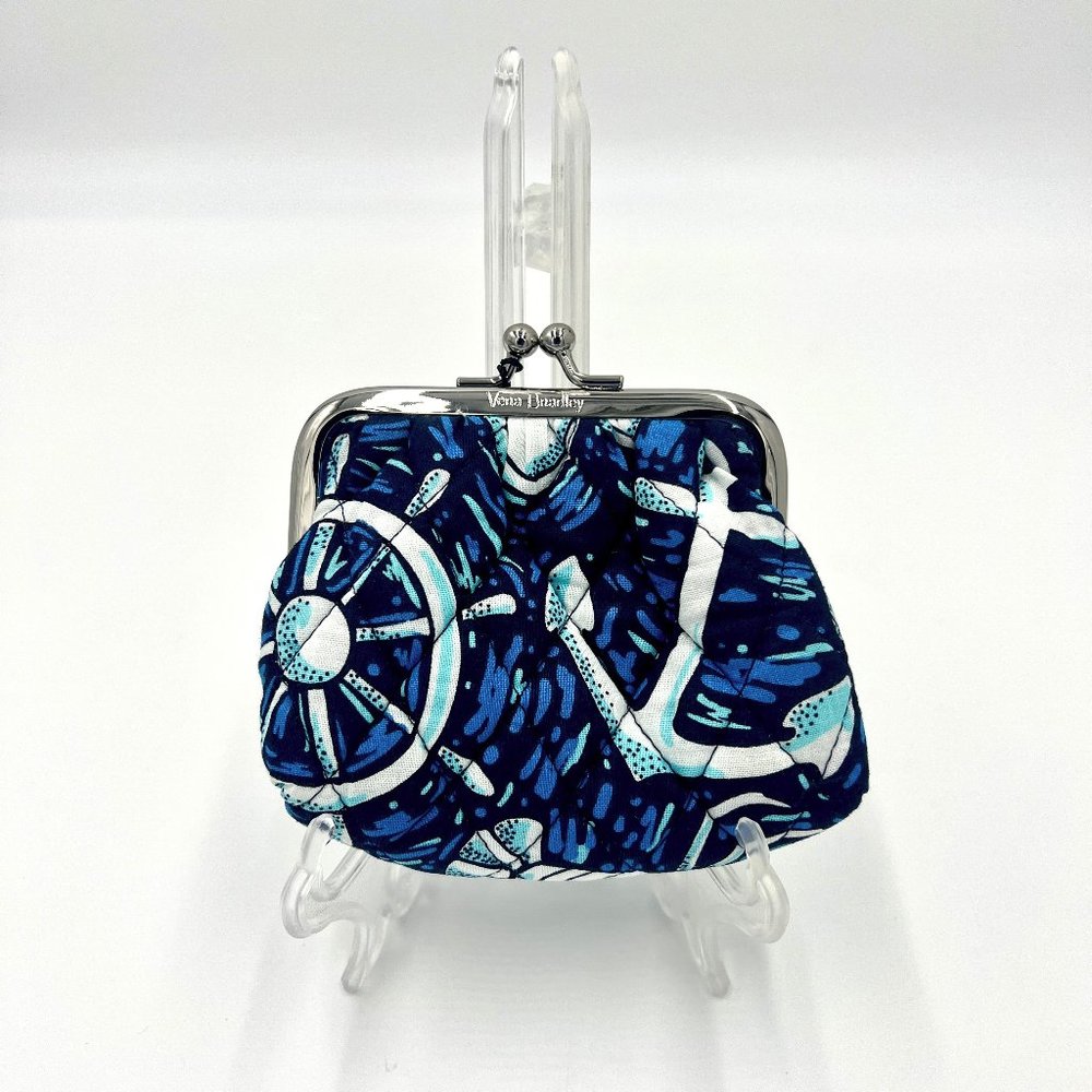 NWT - Vera Bradley Kiss Lock Coin Purse in Shore Enough